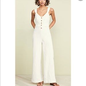 Knot Sisters cream jumpsuit